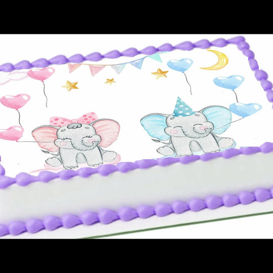 Baby Shower Edible Image Cake Topper - 1/4 Icing Sheet – RA Pape