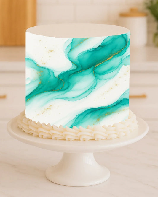 Emerald_Flow_Edible_Image_Cake_Wrap