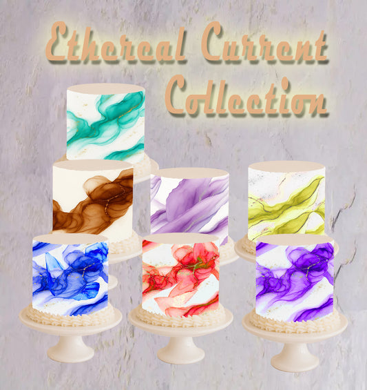 Custom Edible Cake Topper – Ethereal Current Collection - Precut  Icing Sheets and Wraps  – RA Pape
