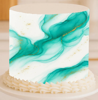 Ethereal Current Emerald Flow cake wrap
