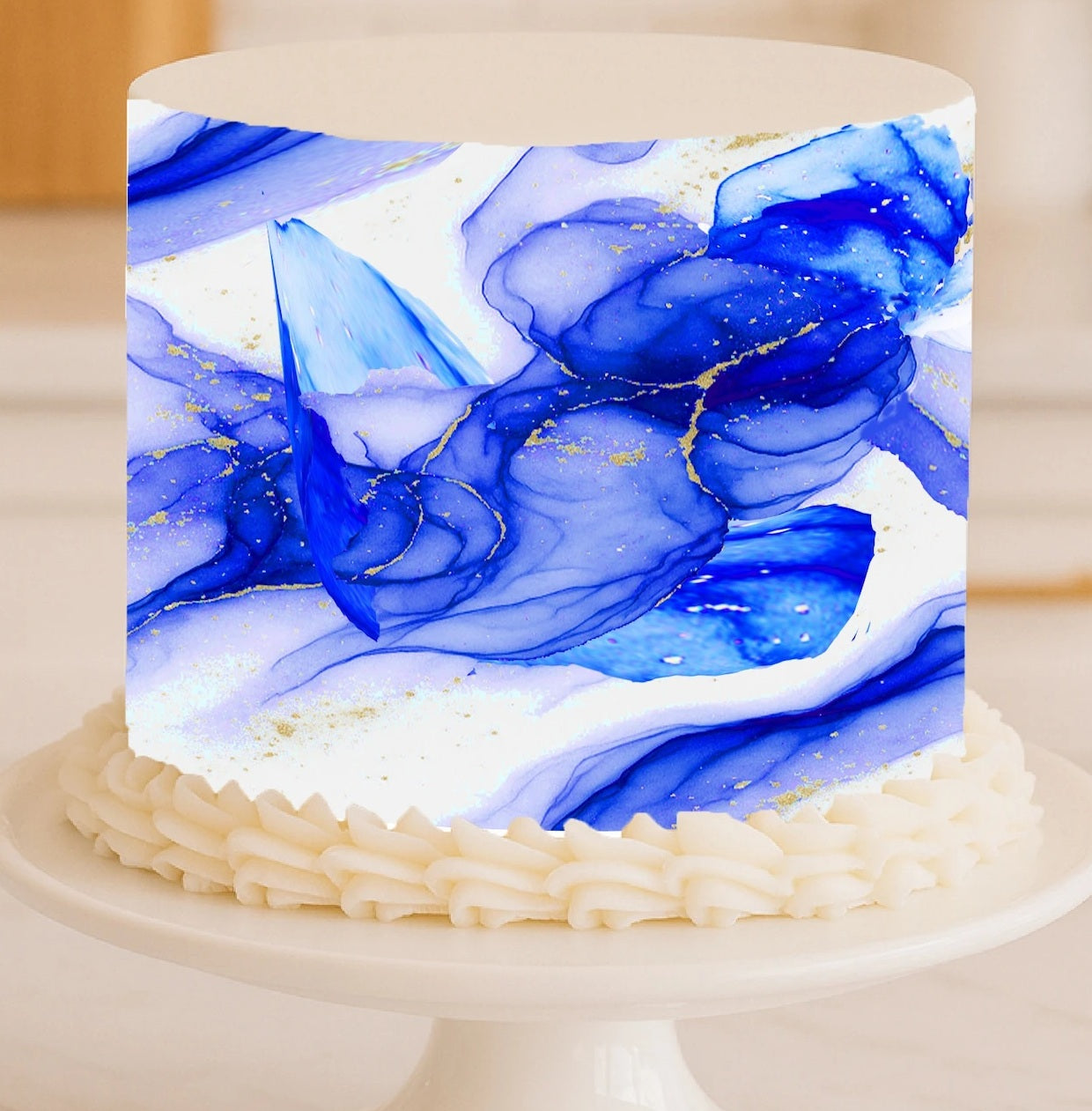 Ethereal Current Sapphire Surge cake wrap