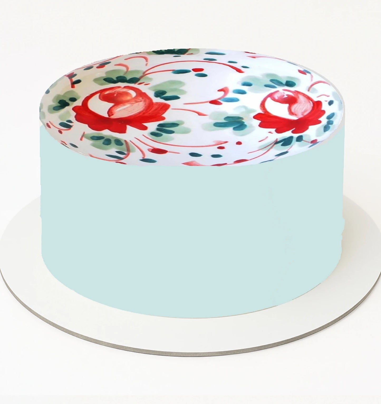 Festive Design Christmas Edible Image Cake Topper - Precut
