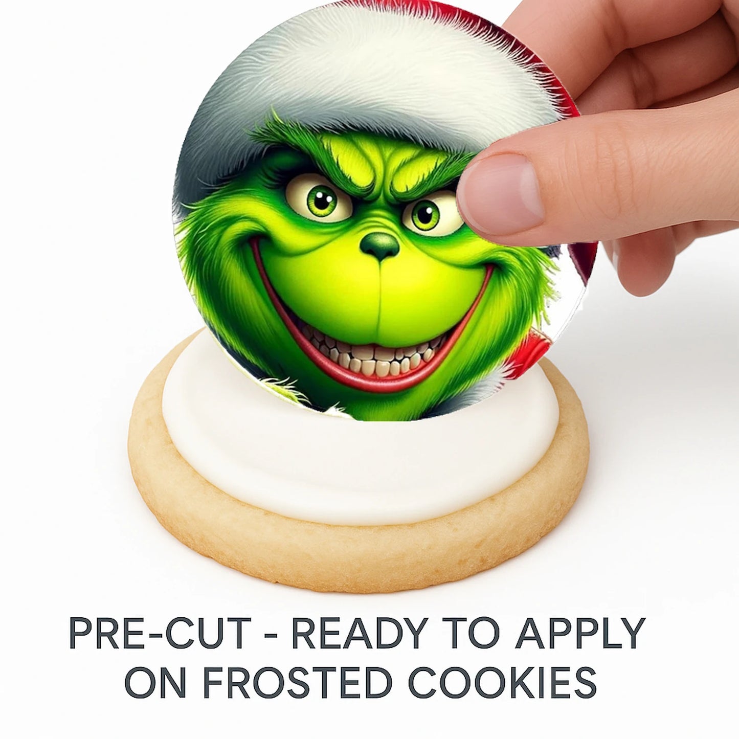 Christmas Edible Cake Images- Grinch – Cookie & Cupcake Toppers