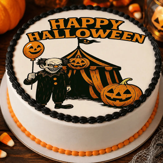 Halloween Edible Image Cake Topper – Precut 8" Icing Sheet – RA Pape
