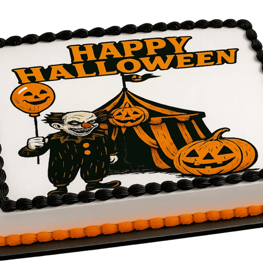 Halloween Edible Image Cake Topper – 1/4 Icing Sheet – RA Pape