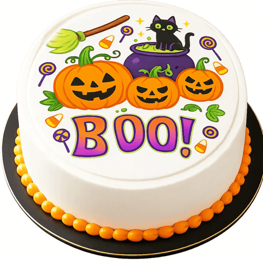 Halloween Edible Image Cake Topper – Precut 8" Icing Sheet – RA Pape