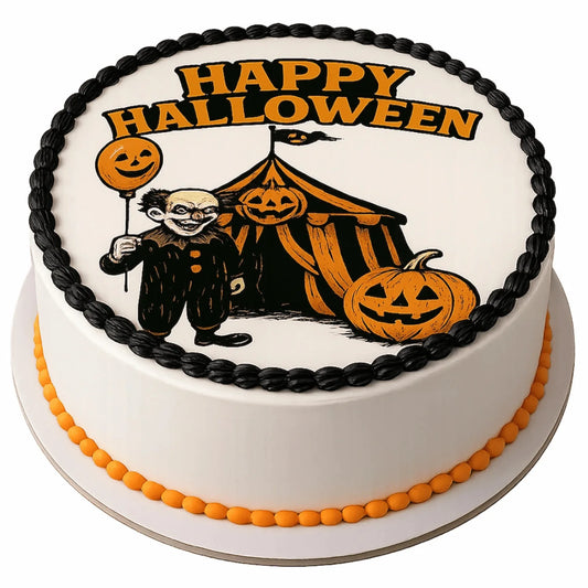 Halloween Edible Image Cake Topper – Precut 8" Icing Sheet – RA Pape