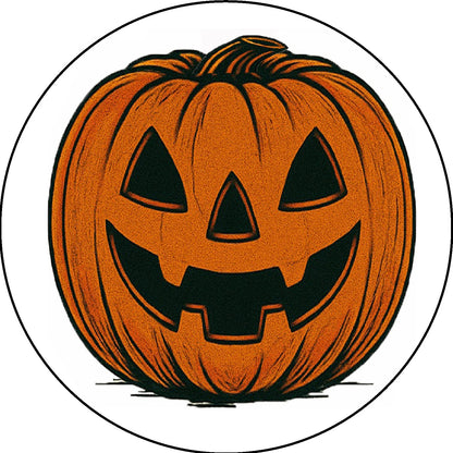Halloween Jack-o'-lantern with a carved face