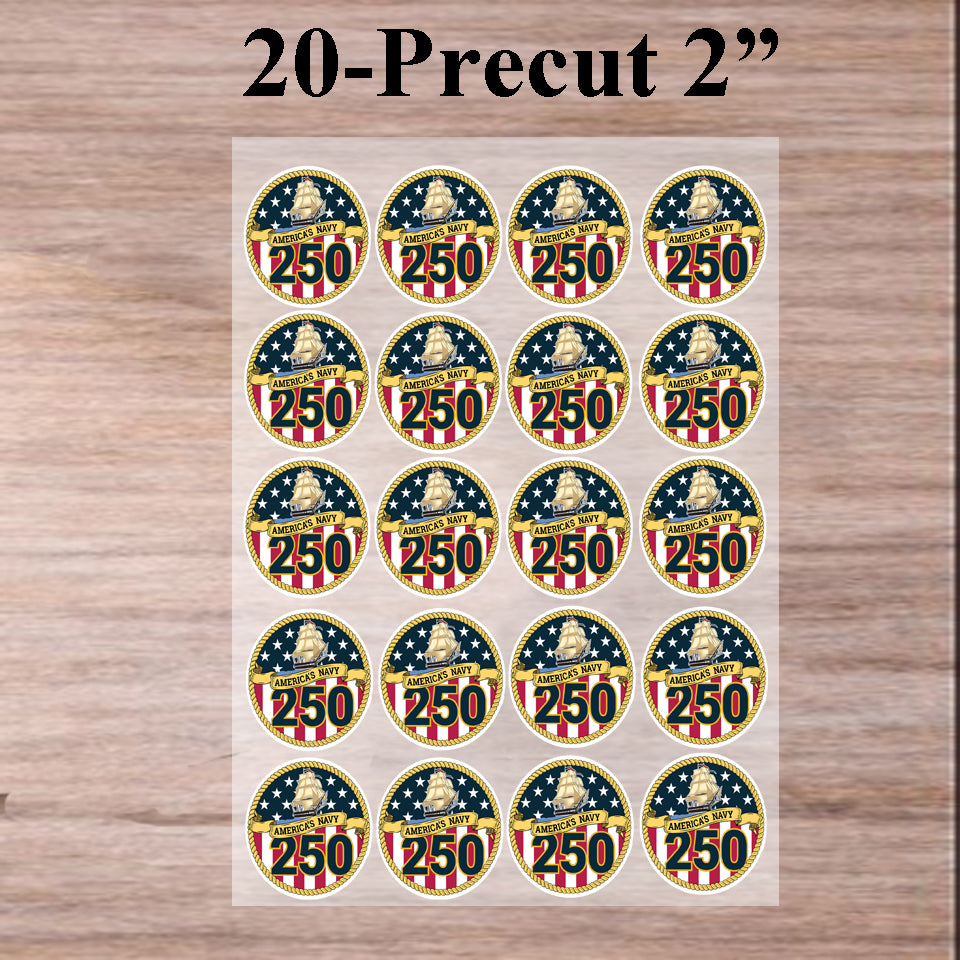 Sheet of 20 precut Edible Images Cookie & Cupcake Toppers 