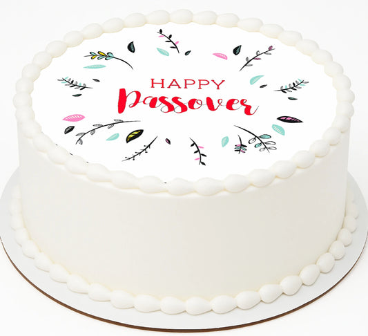 Happy Passover Edible Image Cake Topper Easy to Apply