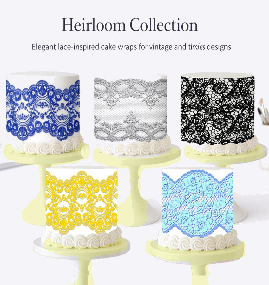 Custom Edible Cake Topper – Heirloom Lace Collection - Edible Image - Cake Wrap – RA Pape