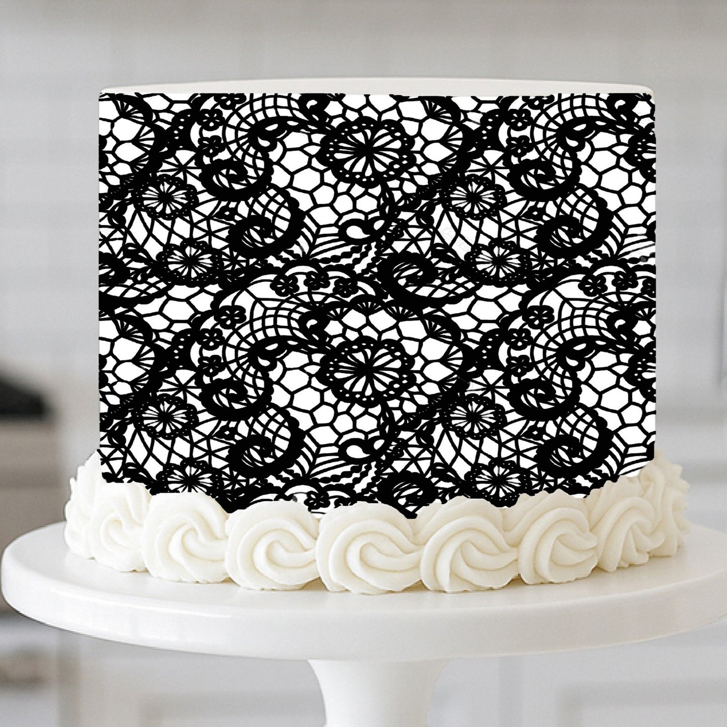 Heirloom Lace Collection Victorian Midnight lace cake