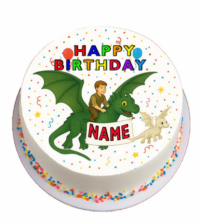 How To Train Dragon Edible Image Cake Topper