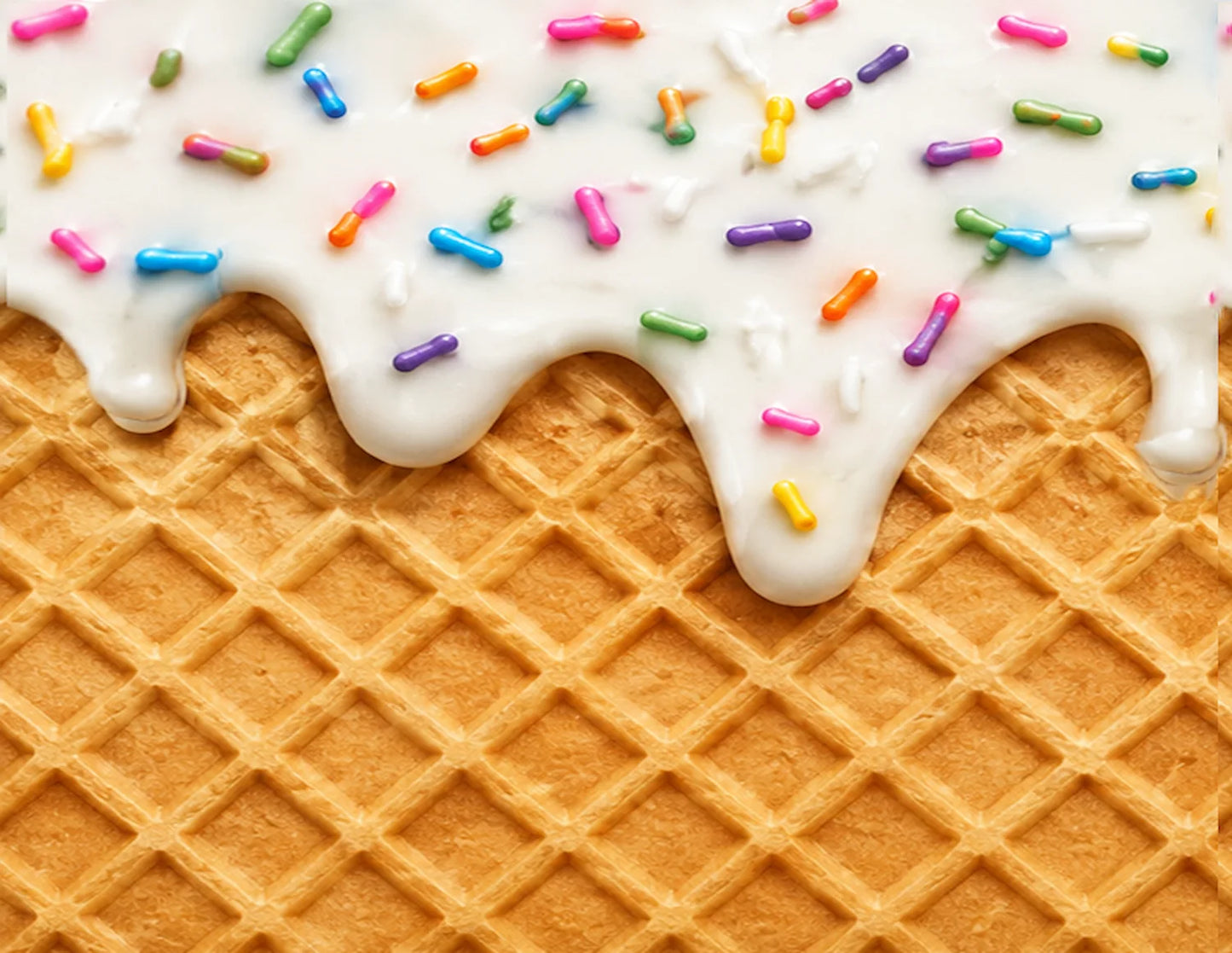Close up of Ice Cream Edible Image Cake Wrap - Seamless Celebration - Birthday - Icing Sheet - RA Pape