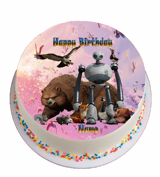 Its A Wild Robot Party Birthday Edible Image Cake Topper