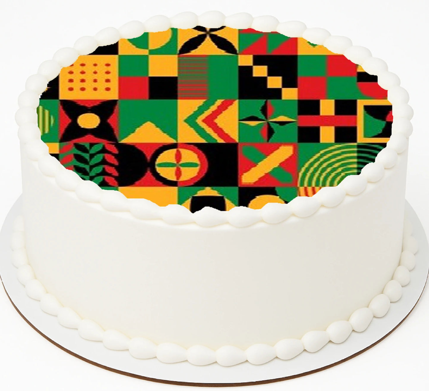 Edible Icing Images Cake Topper with Juneteenth Bold and Beautiful-themed decoration