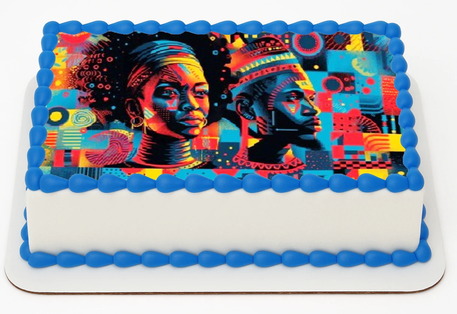Juneteenth Strong and Powerful Edible Icing Image Sheet Cake Topper