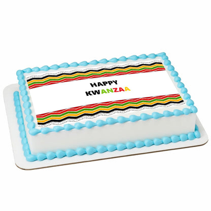 Edible Icing Images Kwanzaa Sheet Cake Topper