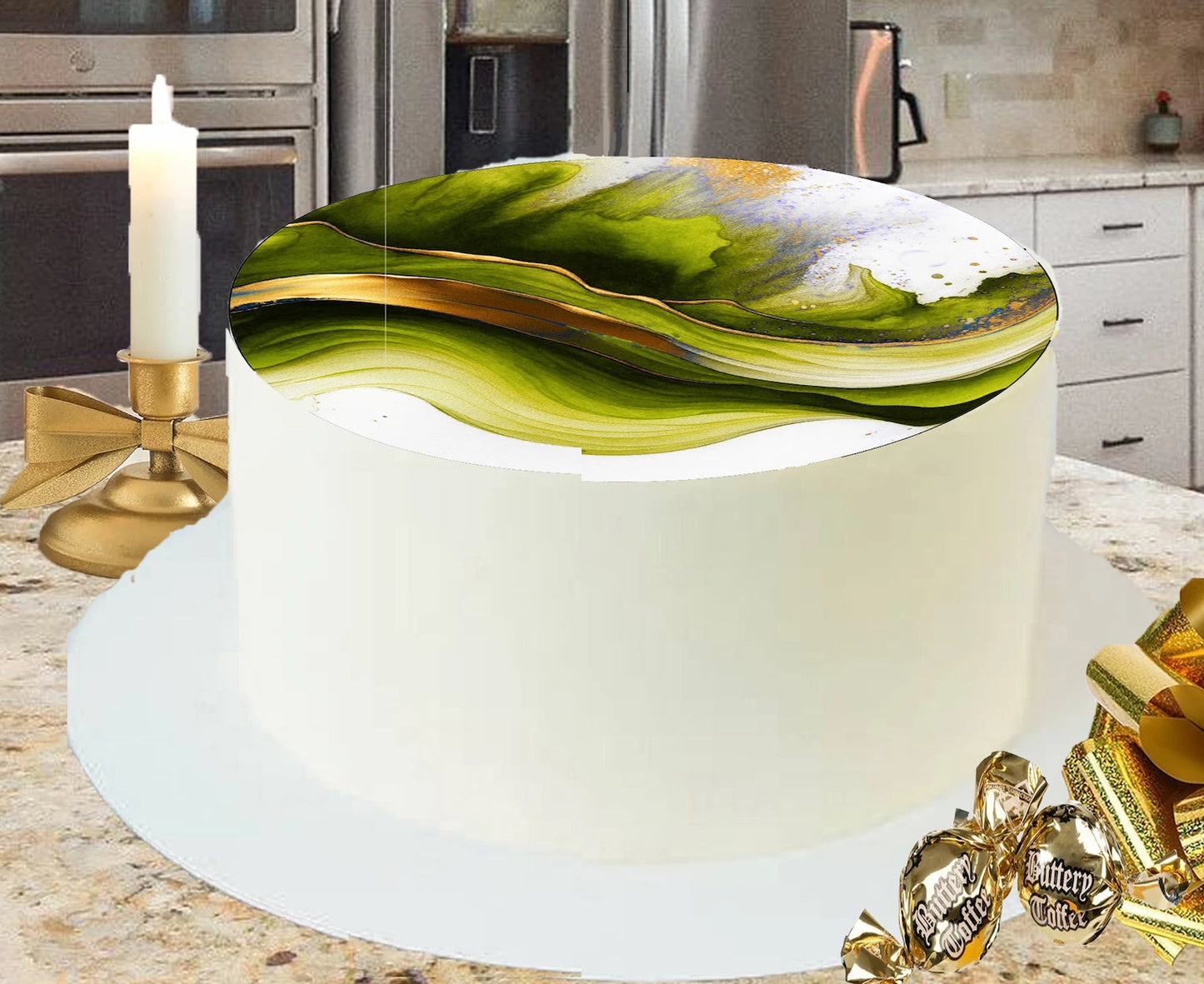 Luxe Flow Collection Golden Serenity Topper