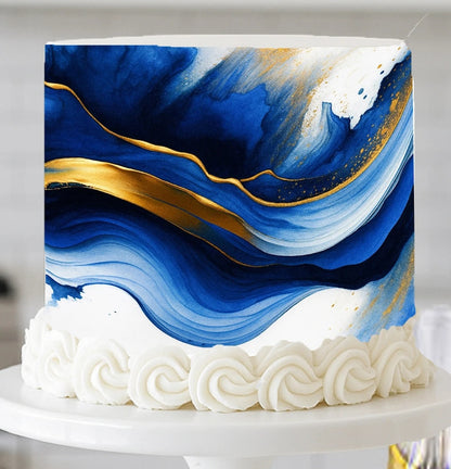 Luxe Flow Collection  Sapphire Wrap