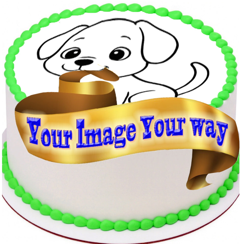 Make It YOUR Way | Upload Your Own Image | Edible Image Cake Topper Customize cute image and text
