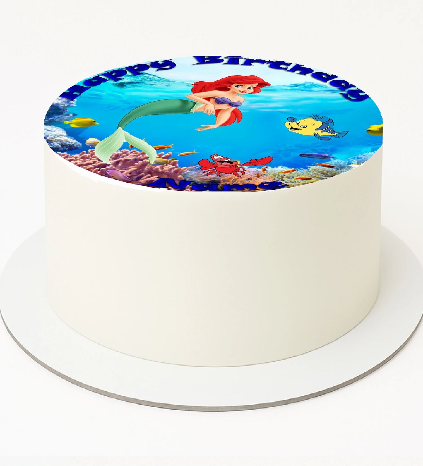 ittle Mermaid Edible Icing IMages Cake Topper