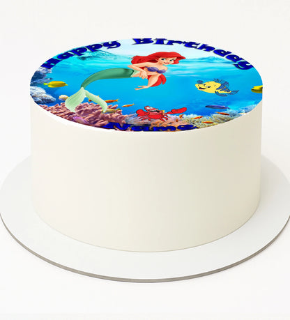 ittle Mermaid Edible Icing IMages Cake Topper