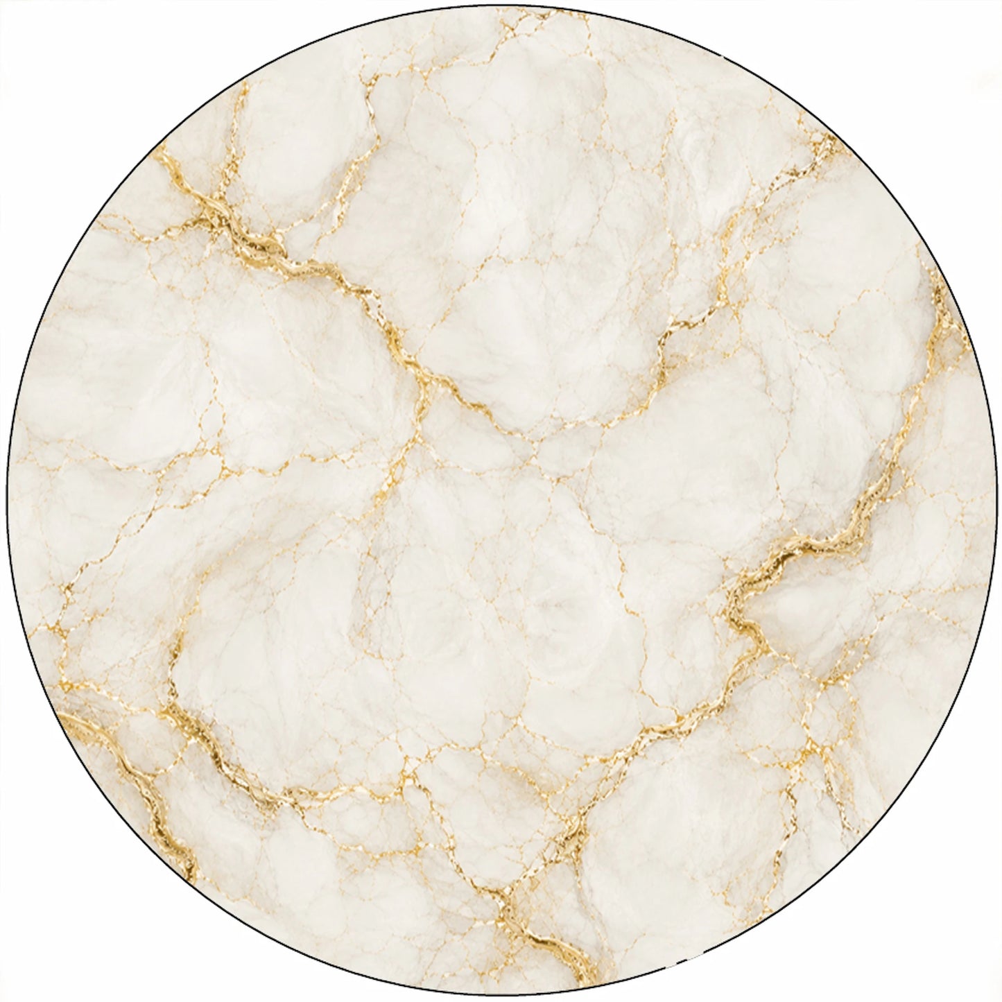 Molten Gold Marble Wedding Custom Edible Image Cake Wrap – Seamless Icing Sheet  for round cake too