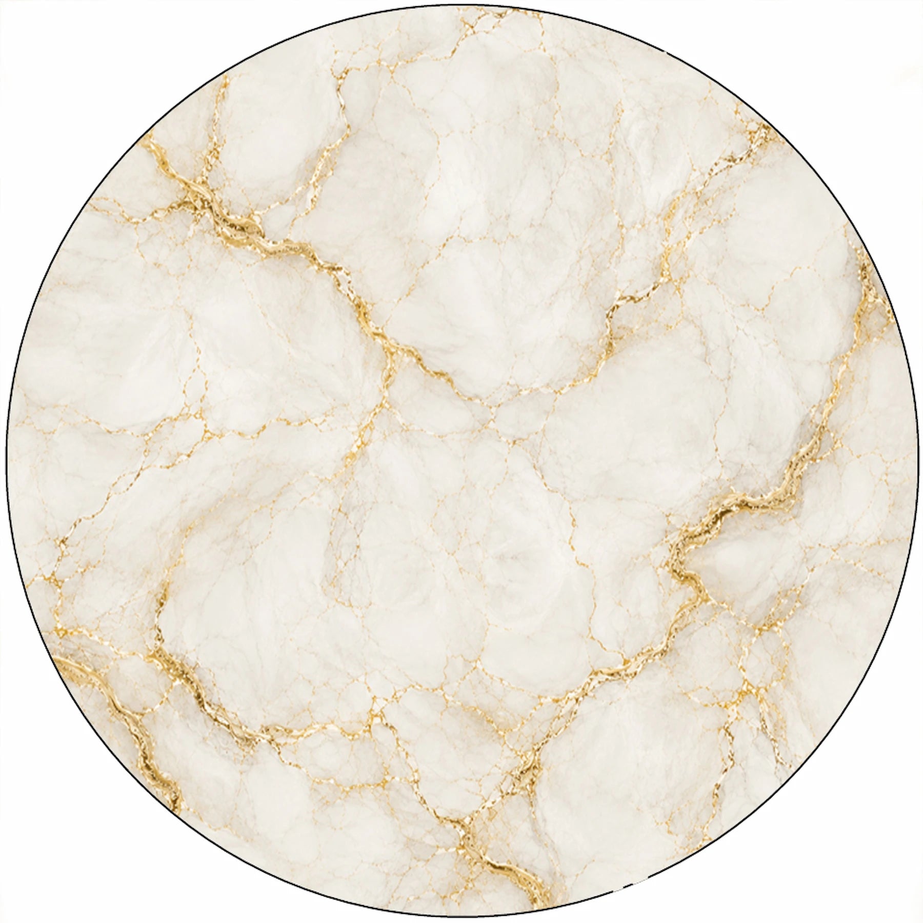 Molten Gold Marble Wedding Custom Edible Image Cake Wrap – Seamless Icing Sheet  for round cake too