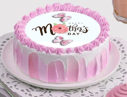 Mothers Day Butterfly Edible Image Cake Topper Easy to Apply