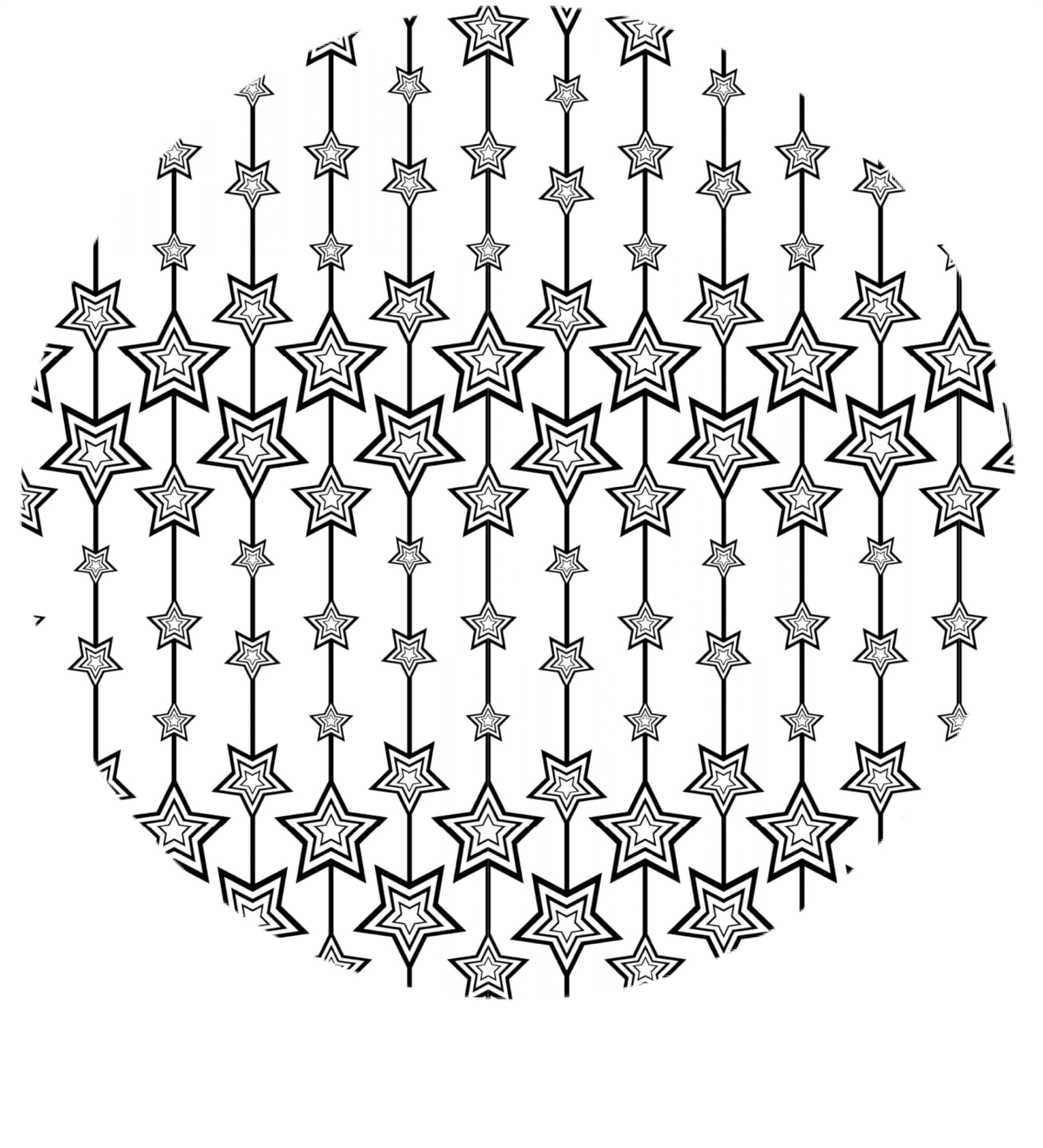 New Year Silver Streaming Star Edible Image Sheet Cake Topper