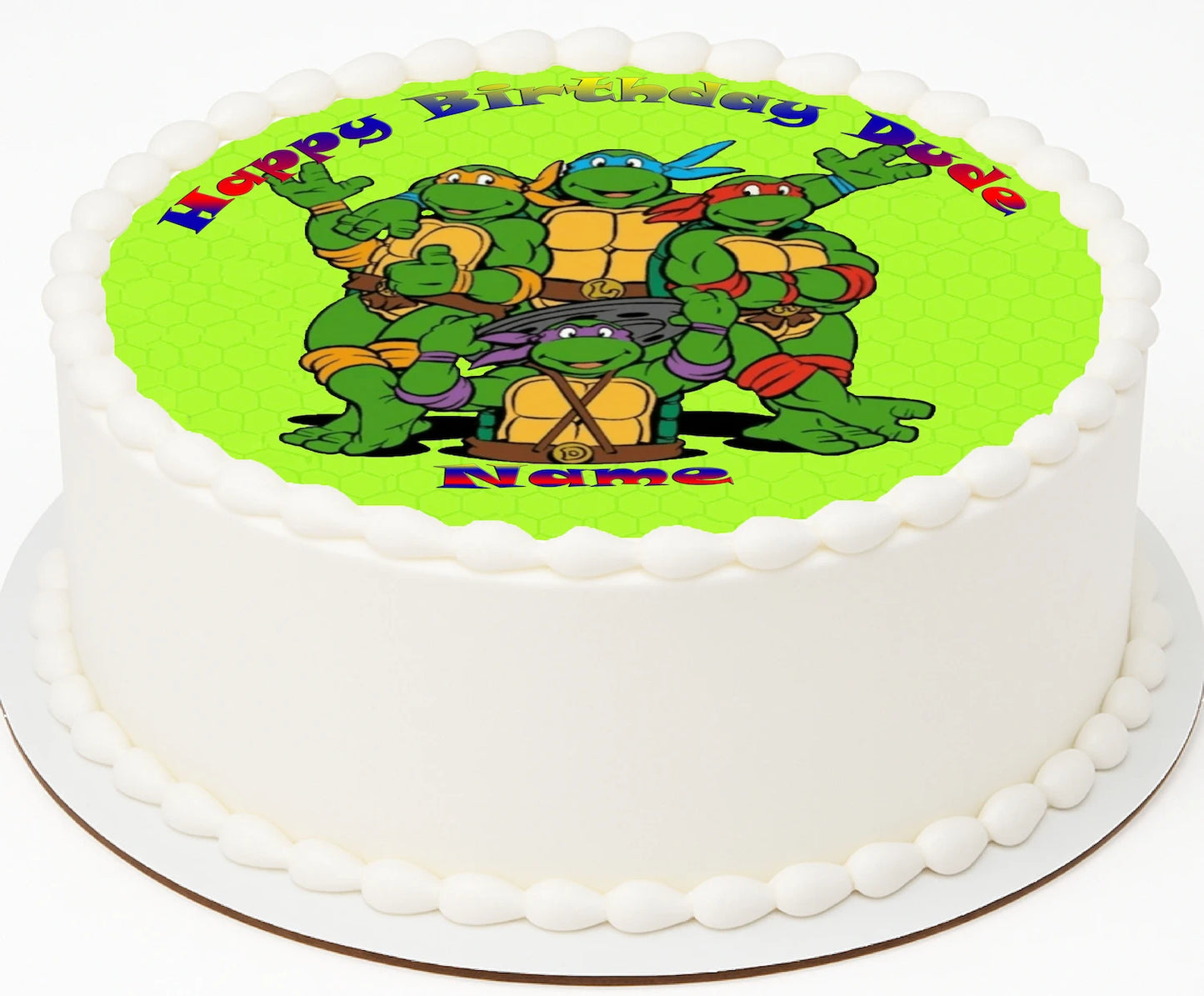 Birthday Iciing  image with Teenage Mutant Ninja Turtles design 