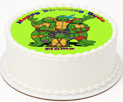 Birthday Iciing  image with Teenage Mutant Ninja Turtles design 