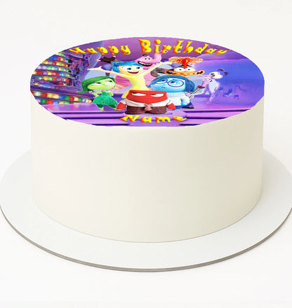Party Inside Out Edible Icing Image Cake 