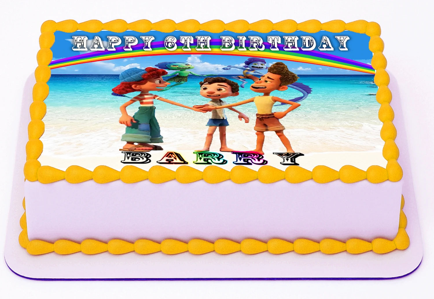 Party with Luca Edible Image Sheet Cake Topper