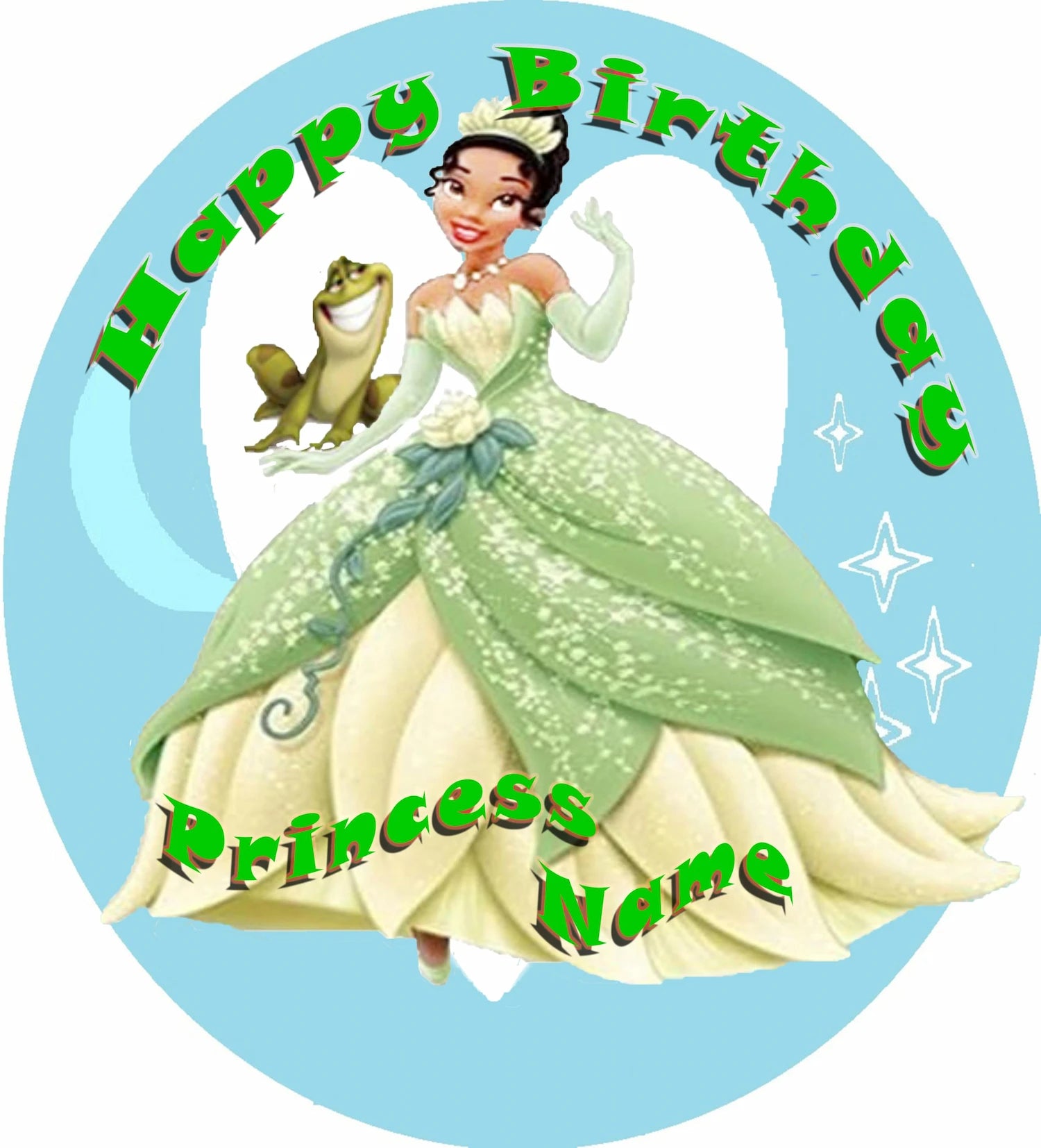 Princess And Frog Edible Icing Images