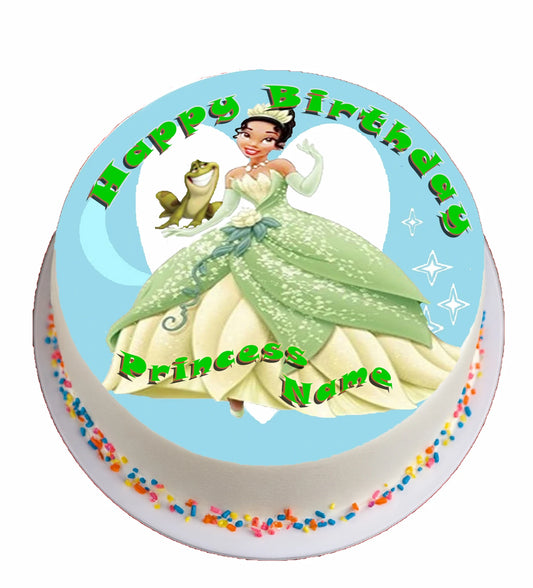 Princess And Frog Edible Image Cake Topper