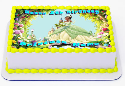 Princess And Frog Edible Image Sheet Cake Topper