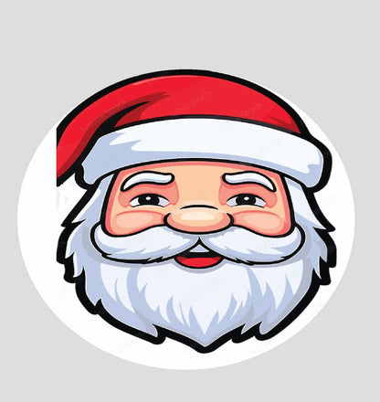Santa Claus Christmas Edible Image Cake Topper  - Precut