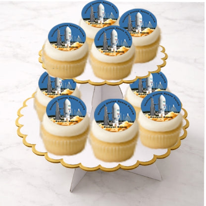 Space Force Semper Supra Edible Image Cookie & Cupcake Toppers –  Precut 2” Rounds
Easy to use