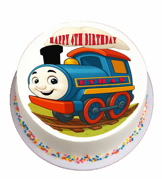 Thomas Tank Train Edible Image Cake Topper