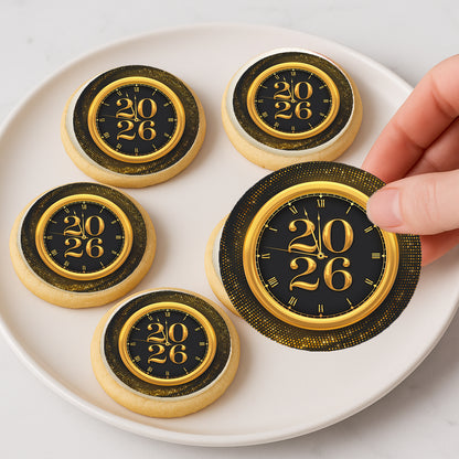 Custom Edible Cake Topper – Red White & Blue Fireworks  Design – Icing Sheet Cookie & Cupcake Images –20 Pre-cut 2” Round– RA Pape