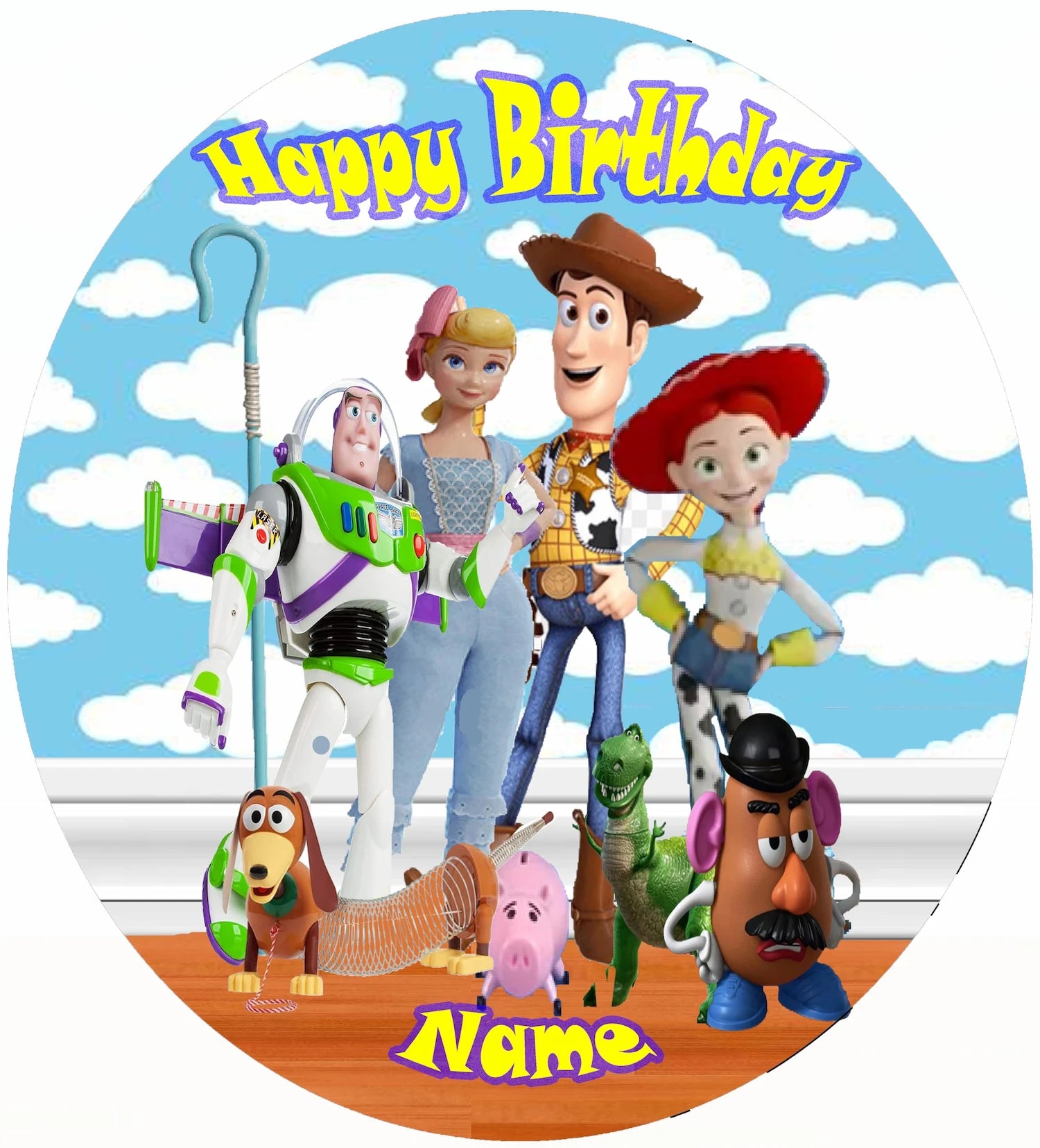 Edible Iciing Images toy story cake topper