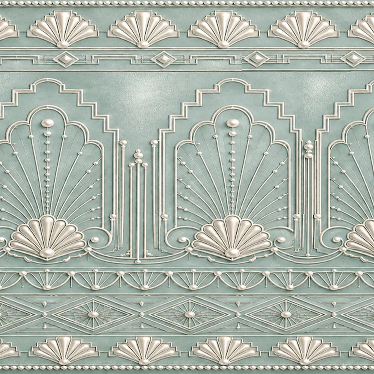 Vintage Wedding Art Deco Edible Image Cake Wrap - Seamless -  Precut Icing Sheet  See the detail