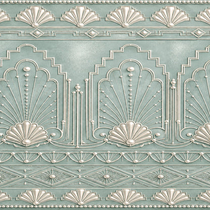Vintage Wedding Art Deco Edible Image Cake Wrap - Seamless -  Precut Icing Sheet  See the detail