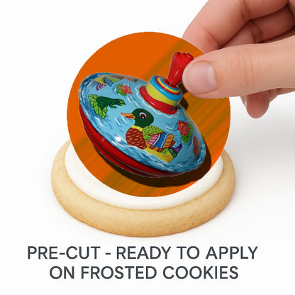 Christmas Edible Cake Images - Vintage Toy - Cookie & Cupcake Toppers