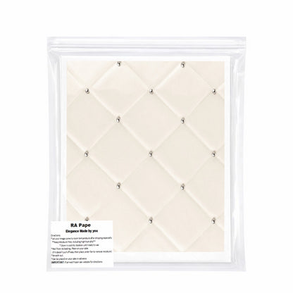 We send you  Enough precut Ivory Tufted Wedding Custom Edible Image Cake Wrap – Seamless Icing Sheet - RA Pape to wrap your chosen cake