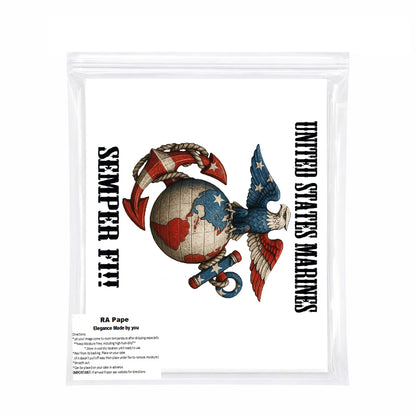 United States Marines-themed product packaging 