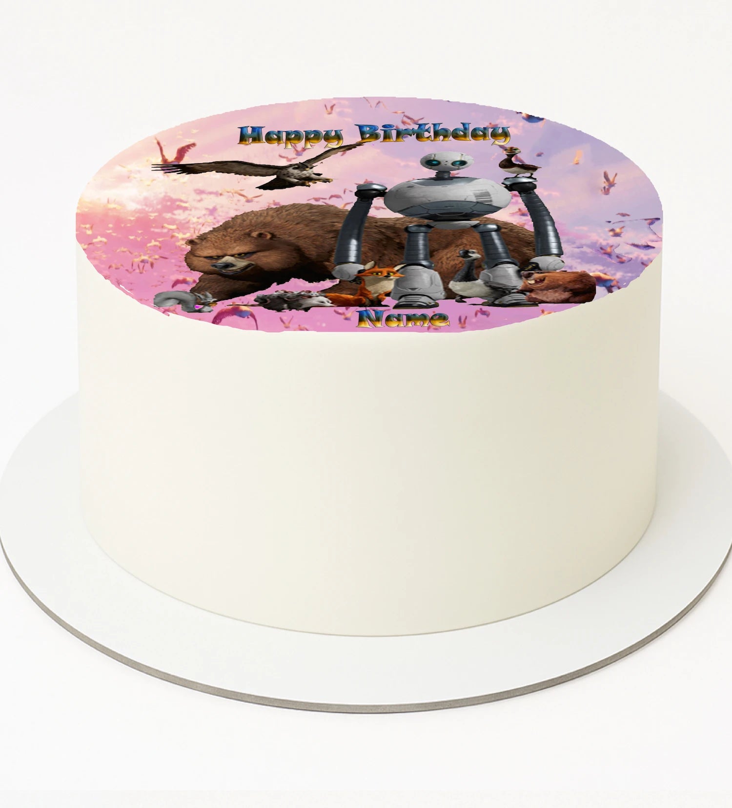 Wild Robot Party Birthday Edible Images Cake Topper