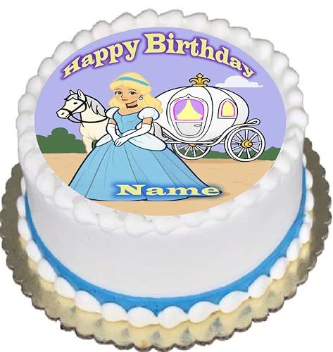 Princess Cinderella Edible Cake Image